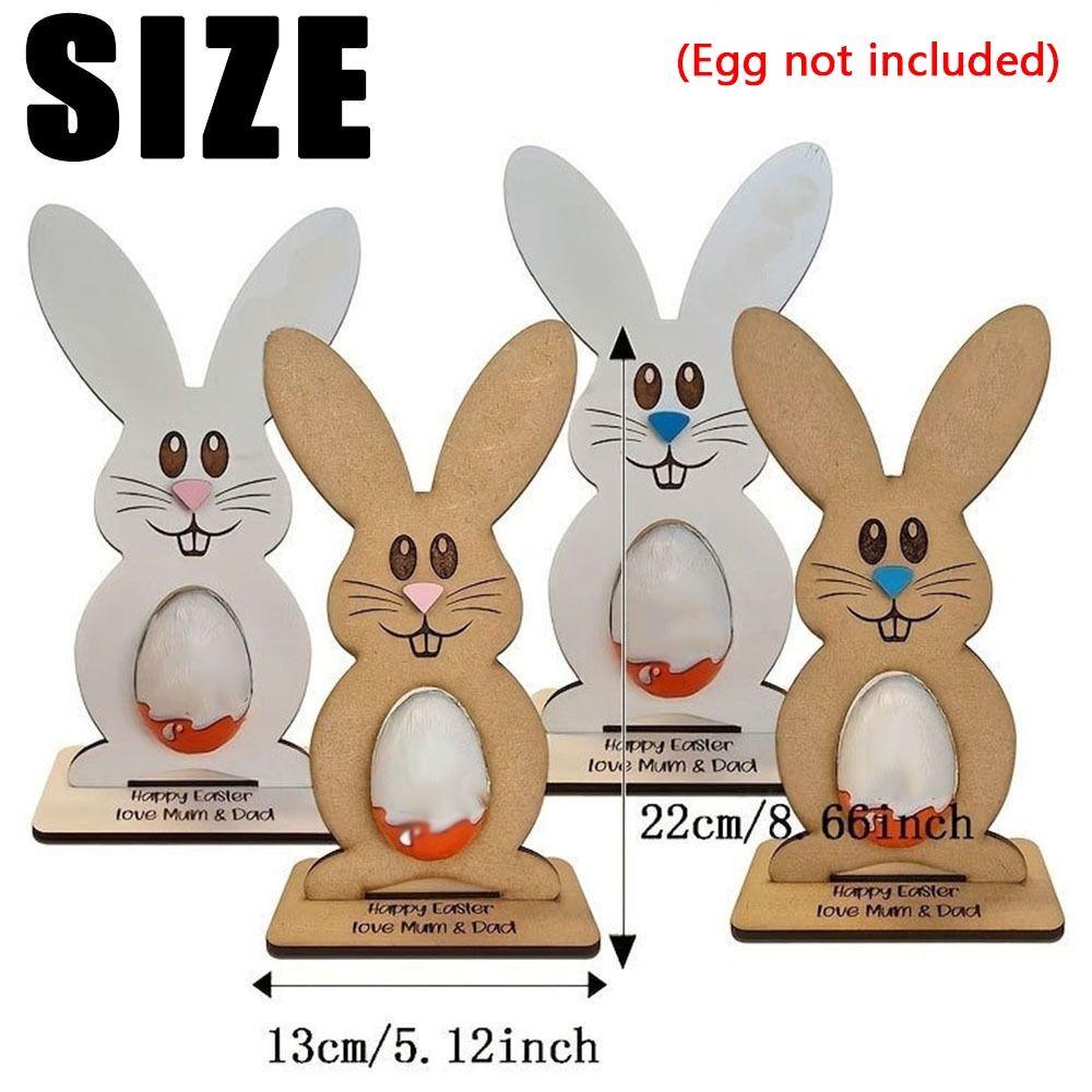 Standing Bunny Easter Egg Rack Creative Chocolate Egg Rack Gift Bunny Egg Rack  Easter Party