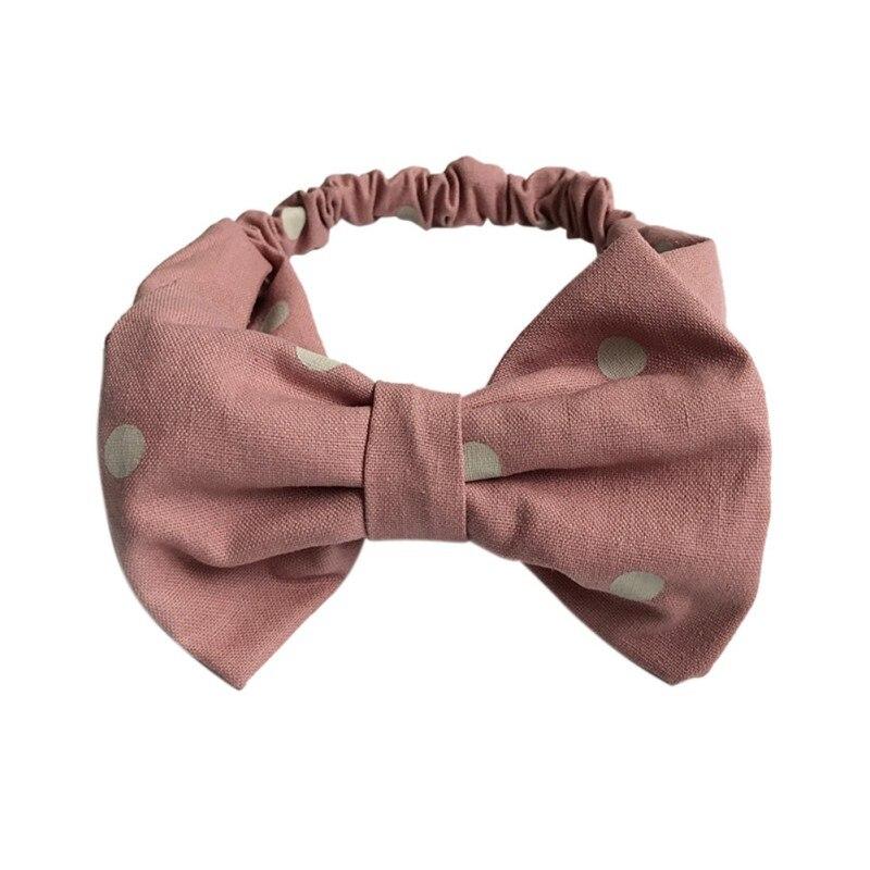 

Повязка для волос с узлом-бабочкой, милая повязка для волос в горошек с бантом для маленьких девочек, повязка на голову принцессы, головной убор для младенцев, эластичная лента, аксессуары для волос