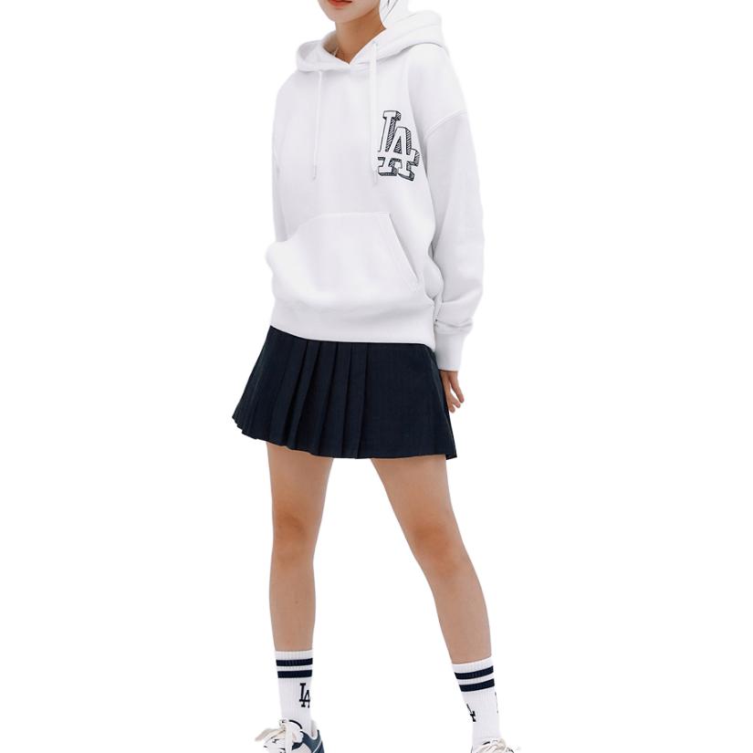MLB Sweatshirts Unisex White Hooded Moderate Regular 3AHDB0336-07WHS
