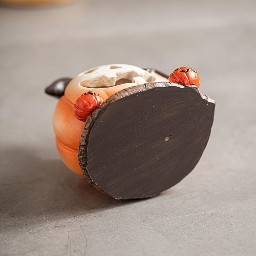 Resin Halloween Pumpkin House Scary Haunted House Ornaments Pumpkin Sculpture  Festival Decor