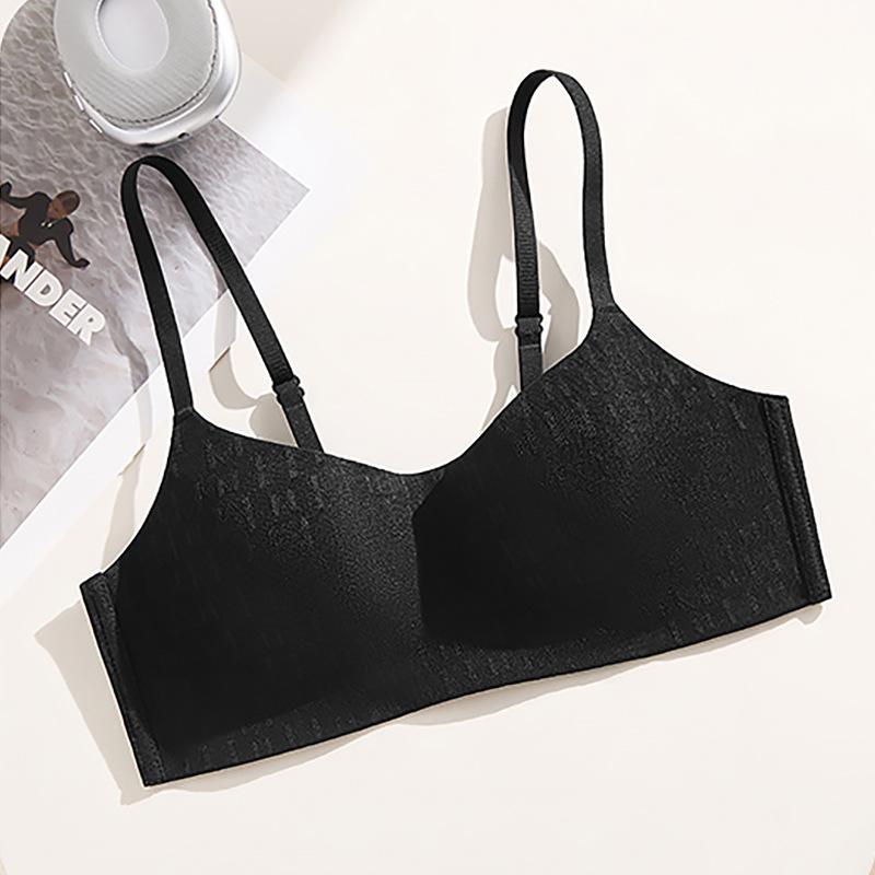 Traceless underwear Women's small breasts gather and support, anti-sagging, no steel ring, comfortable soft support, pull and close the breast bra