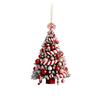 Holiday Room Accent Ornament in Acrylic, Christmas Tree Theme, 3.14 In with Loop for Home, Wreath, and Shelf Use