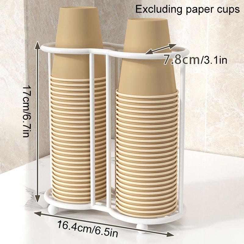 

1 шт. Подставка для дисплея Кружка для чая Двойная сетка Одноразовый стакан Роскошная полка Держатель для хранения Железо