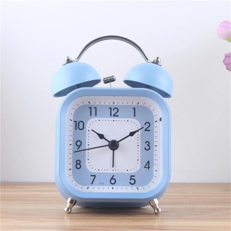 3'' Mechanischer Wecker Genaue Zeitanzeige Studentenuhr Lauter Ton, Batteriebetrieben Metallrahmen