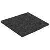 Rubber Granule Patio Mat Black 9 X 9 X 0.3 Cm Rubber