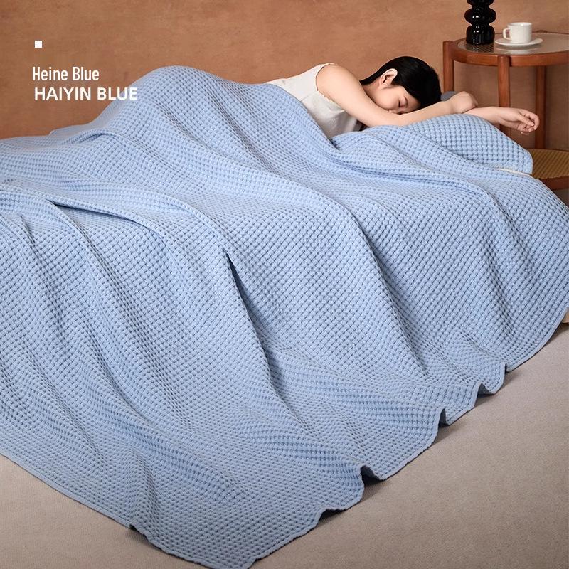 Soft Cotton Gauze Sofa Blanket - Perfect for Summer, Office Naps & Air Conditioning