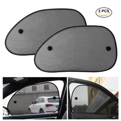 2 Pezzi Parasole Nero per Auto Finestrino Laterale Copertura Parasole Rete Visiera Scudo Schermo Protezione Solare UV