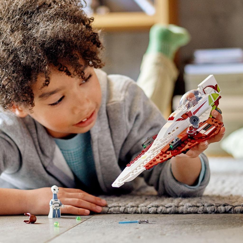 LEGO Star Wars Obi-Wan Kenobi's Jedi Starfighter (TM) 75333 Toy Block Present Space Boy Boys Ages 7 and Up