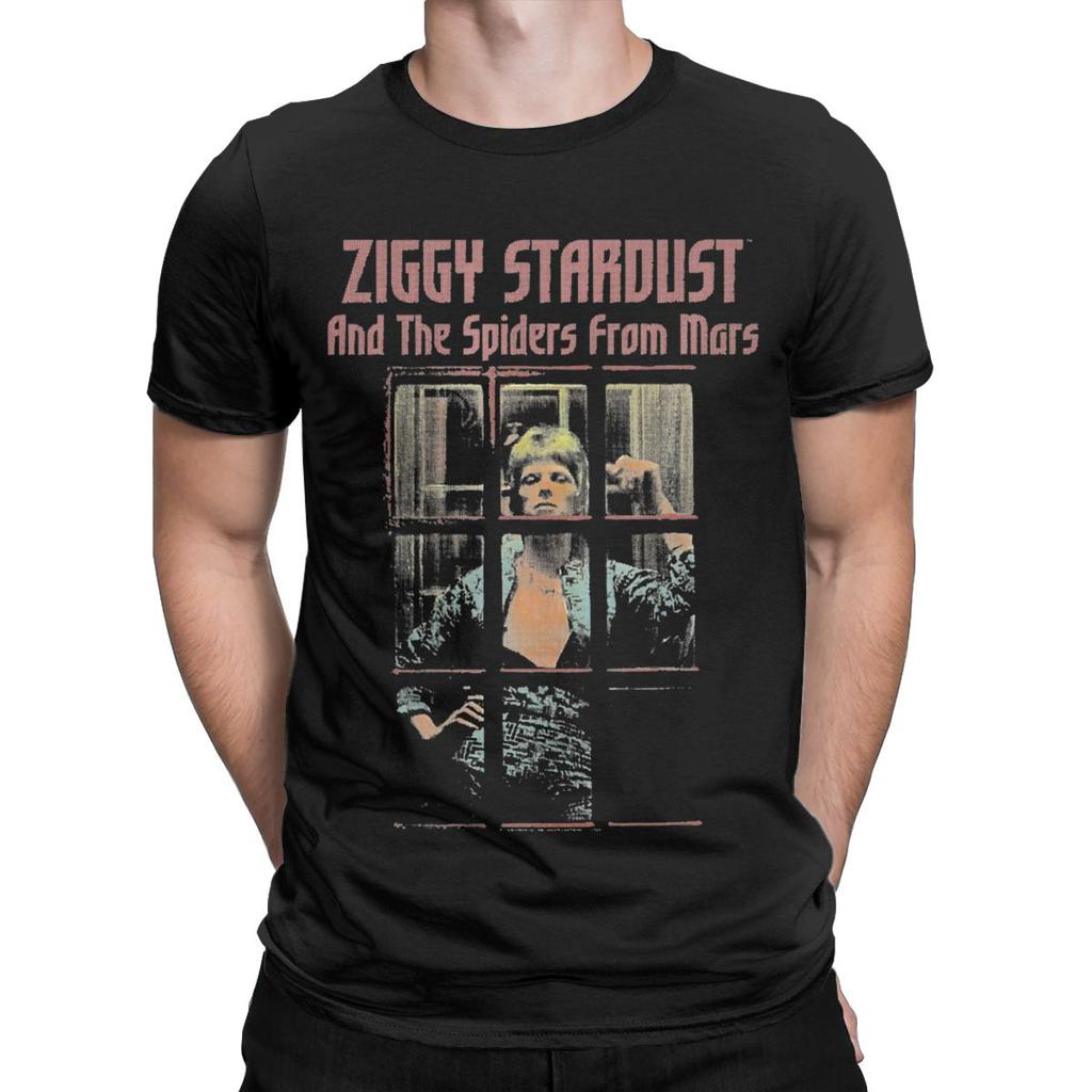 From Mars Davids Bowied T-Shirts Men Casual 100% Cotton Tee Shirt O Neck Short Sleeve T Shirts New Arrival Clothing