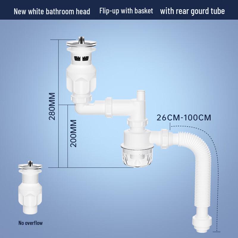 

SIOYIE Basin Drainer and Telescopic Drain Pipe Kit