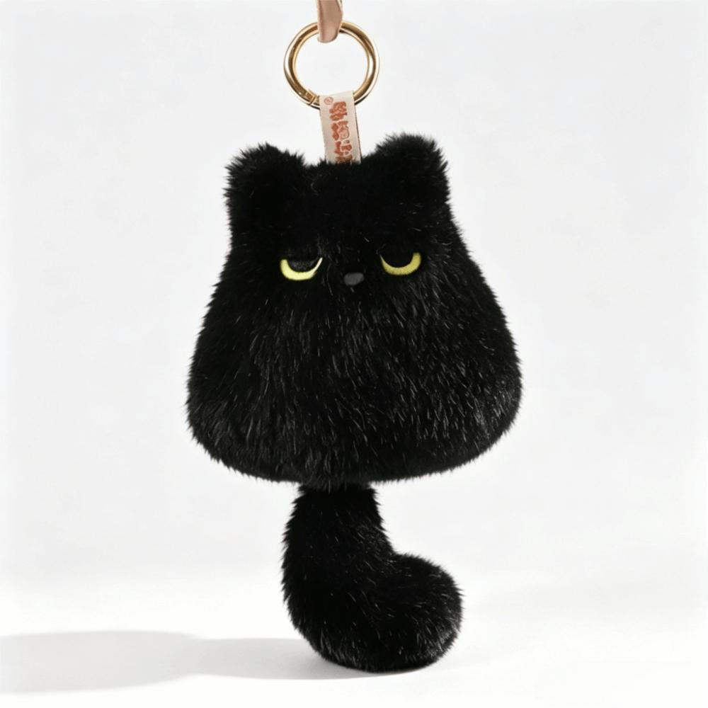 Cute Cat Cat Plush Doll Keychain Soft Fluffy Kitten Plush Keychain Cat Plush Pendant Gift for Boy