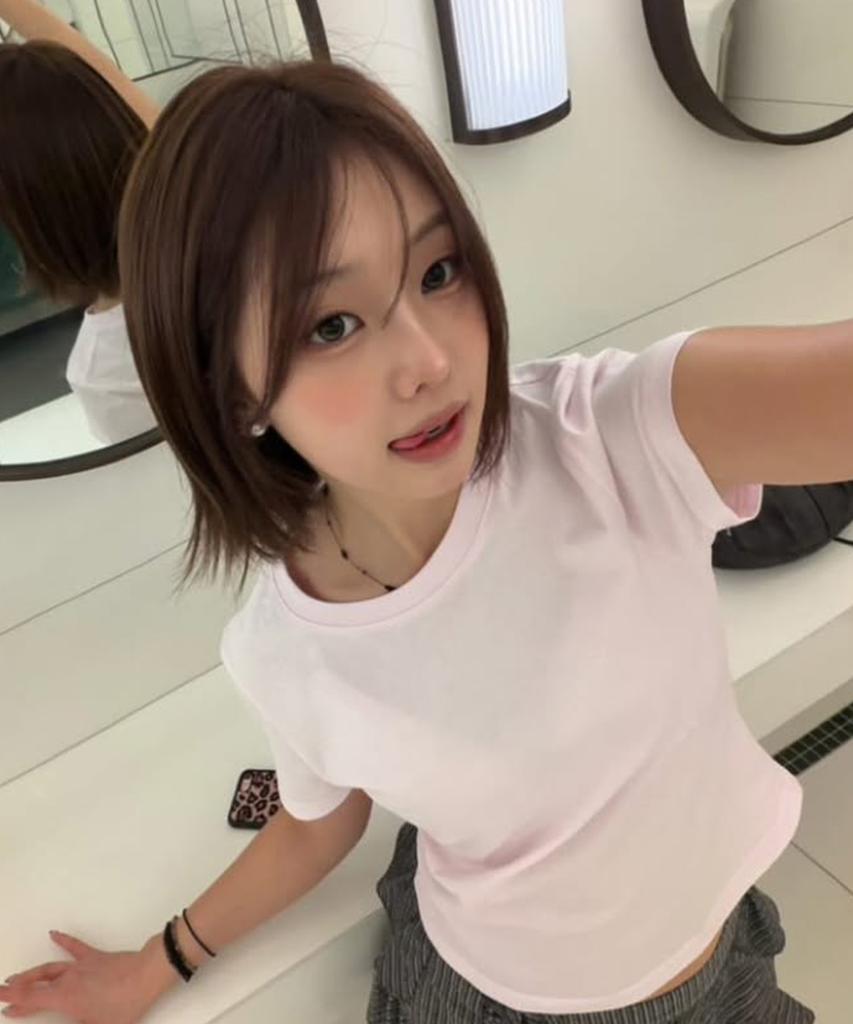 Yuupeu Smoothie Crop Top - Pink