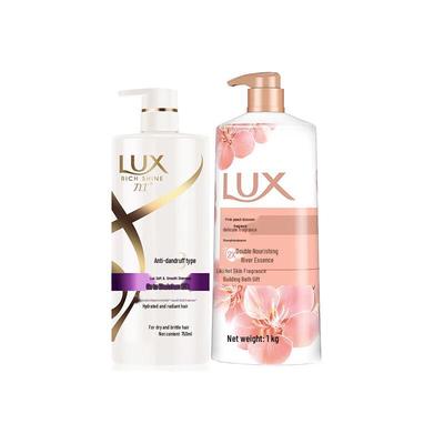 Lux Hydrating Smooth Shampoo & Peach Blossom Shower Gel Set
