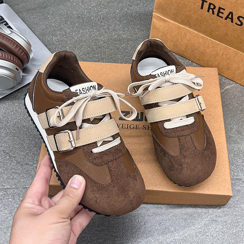 Fashion Women's Sneaker Women's Sports Shoes Autumn 2025 Flats Platform Woman Shoes Casual Walking Comfortable Lace Up Zapatos De Mujer