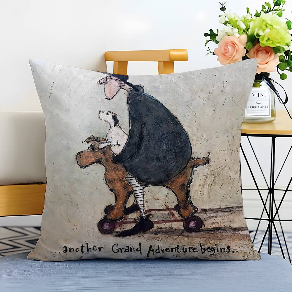 

Картина С-Сэм Тофт Арт Наволочка с принтом Матовый флис Подушка Прикосновение к коже ребенка Экологически чистый Сублимационная печать 18x18Inch