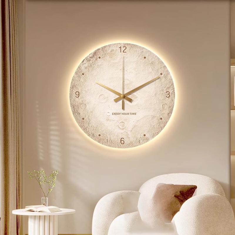 Luminous Wall Clocks Modern Living Room Luxury 2026 Wall Clocks Nordic Decoration Clock Room Furniture Clock Rechargeable Decor