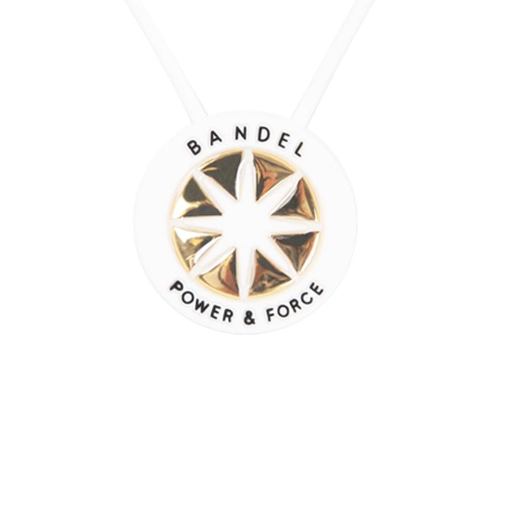 BANDEL Necklace White x Gold 40cm Head 22mm