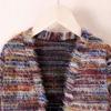 Children's Clothing New Autumn Winter Knitted Plush Long Cardigan Jacket for Girls