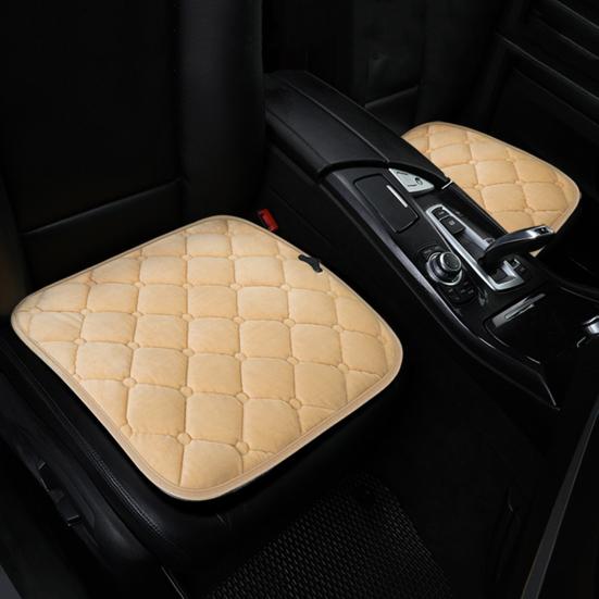 Auto Beheizbares Sitzkissen 5V Elektrische Heizmatte mit Plüschbezug 3 Temperatureinstellungen