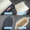 Rain Shoes Women's Short Tube Warm New Waterproof Shoes Rubber Shoes Four Seasons Students Versatile Fashion Non-slip Outside Rain Boots