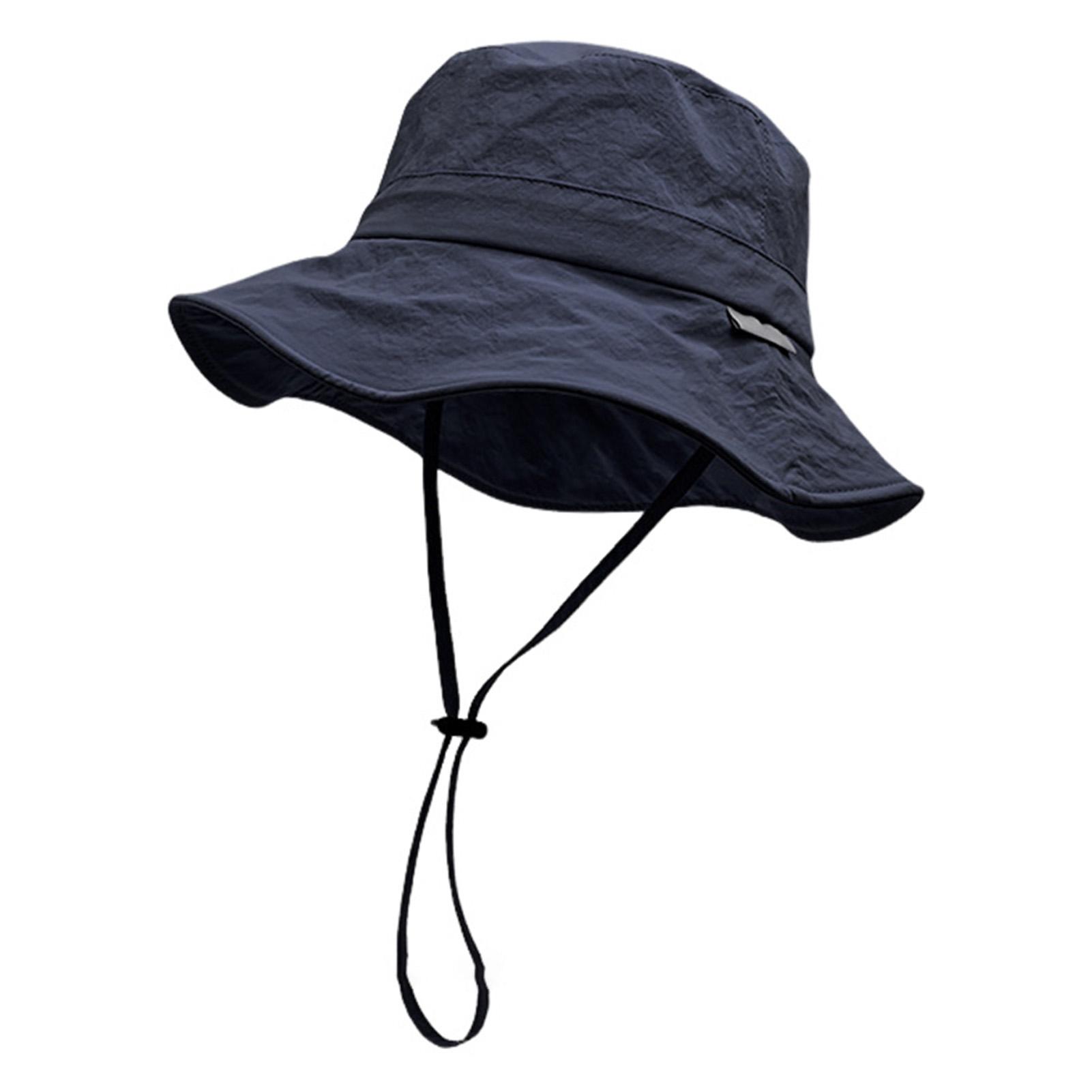 Summer Outdoor Bucket Hat for Women Men Anti-Sun Adjustable Sunscreen Hat Anti-UV Breathable Beach Hat Family Neighbors Gift