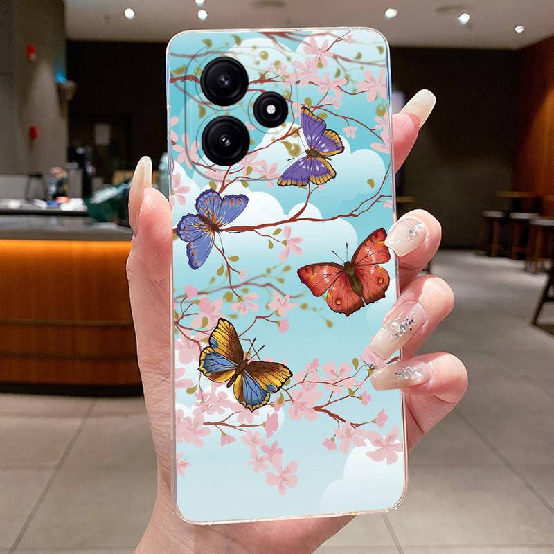 

Phone Case For Xiaomi POCO M6 PRO 5G/Redmi NOTE 12R 5G/Redmi 12 5G/Redmi 12R 5G Protective Cases Transparent Soft Silicone Cover POCO M6 PRO 5G