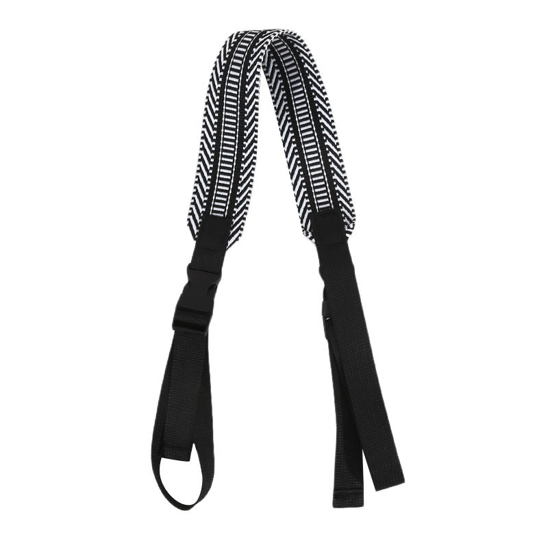 

Diamond Pattern Extra Wide Shoulder Strap - Adjustable Detachable for Camera Bag Laptop Case Luggage Short чорний/білий