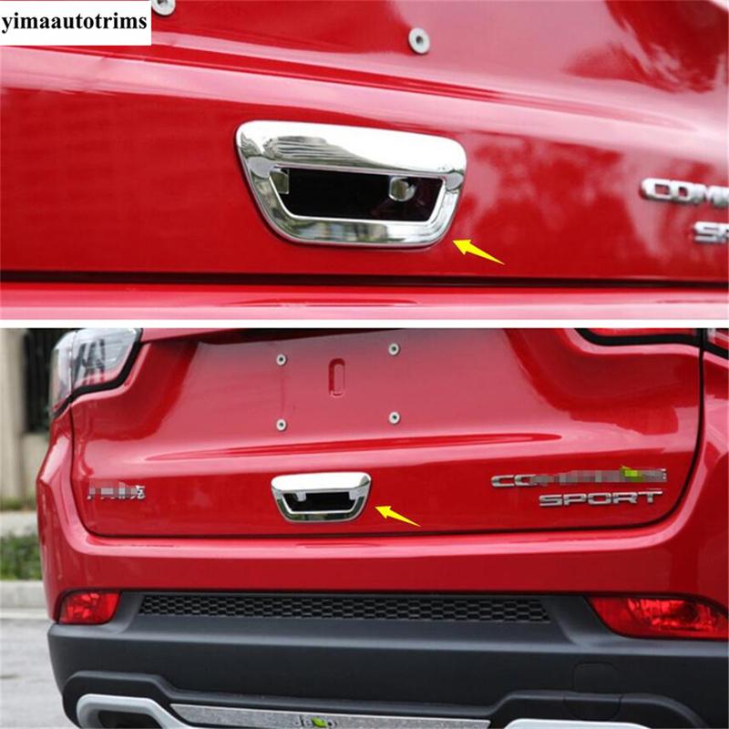 Fog Light Lamp Eyebrow / Handle Bowl / Window Wiper Cover Trim For Jeep Compass 2017 - ABS Chrome Accessories Exterior Kit