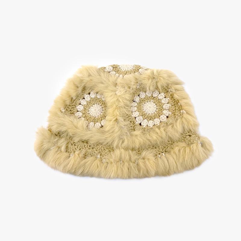 Big Head Squid Wool Hat for Women In Autumn and Winter Loose Warm Piles of Cold Hats Big Face Showing Face Small Knitted Ear Protection Hat