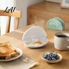 Microwave Egg Poacher with Lid Nonstick 2-Cavity Cooker Double Steamer Dishwasher Safe Poaching Maker Kitchen Breakfast Gadget Accessories