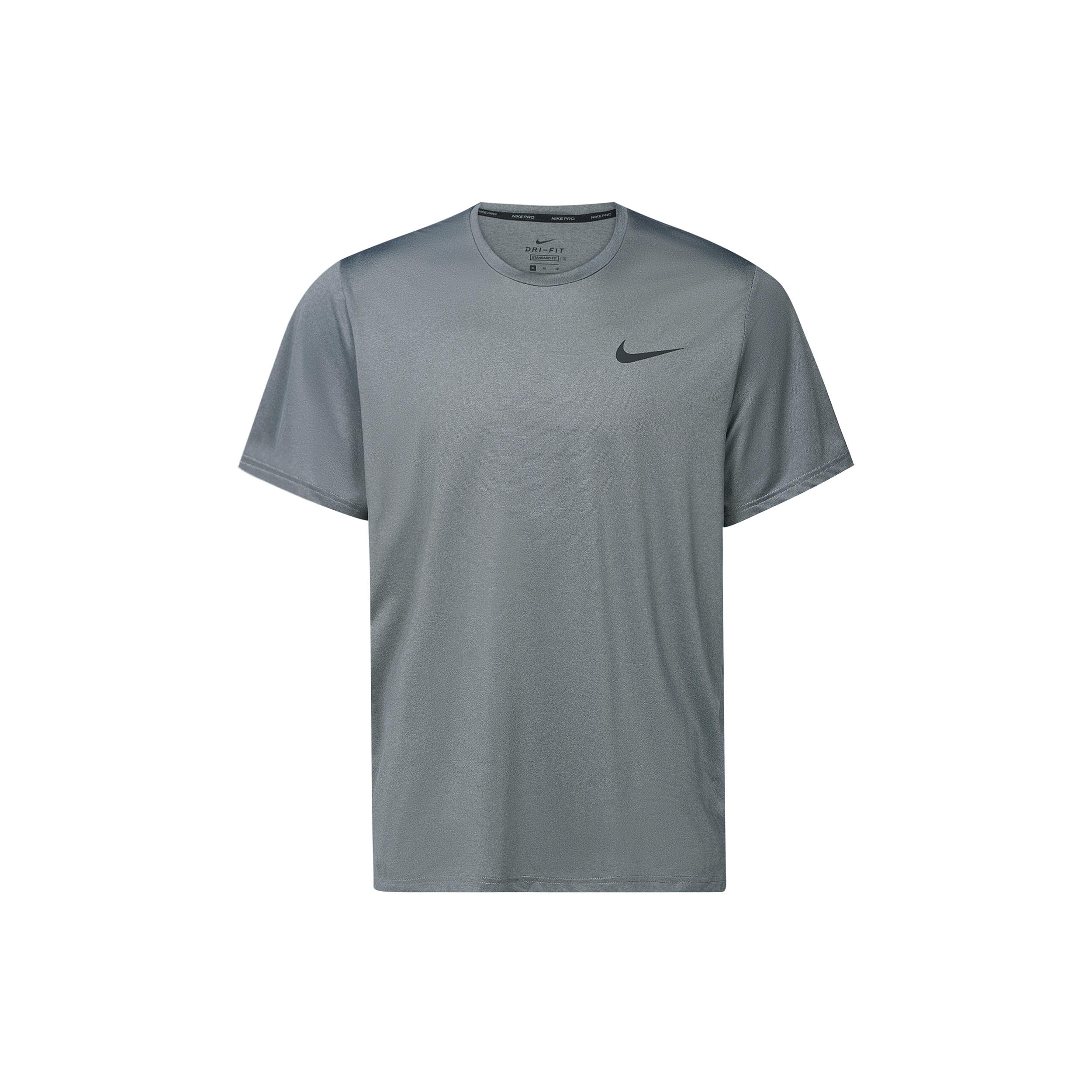 Nike MENS Pro Dri-FIT Casual Sports Quick-drying Short Sleeve Grey Gray Men s CZ1182-010 M
