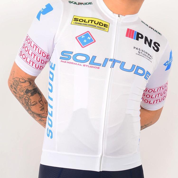 Maillot de cyclisme haute élasticité PNS Elite pour hommes et femmes - Manches courtes pour cyclisme sur route professionnel