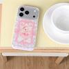 New 2026 INS Pink Ballet Bunny Lace Phone Case For iPhone 17 16 15 14 Pro Max with Rhinestone and Beaded Chain Shockproof Cover