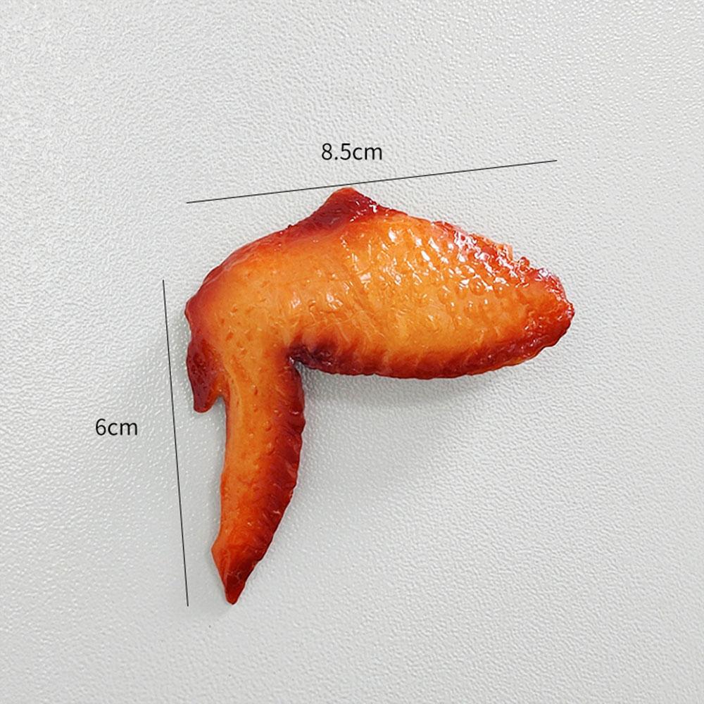 Three-Dimensional Design Simulation Food Chicken Legs And Wings Personality Home Decor Fridge Magnet Refrigerator Decoration