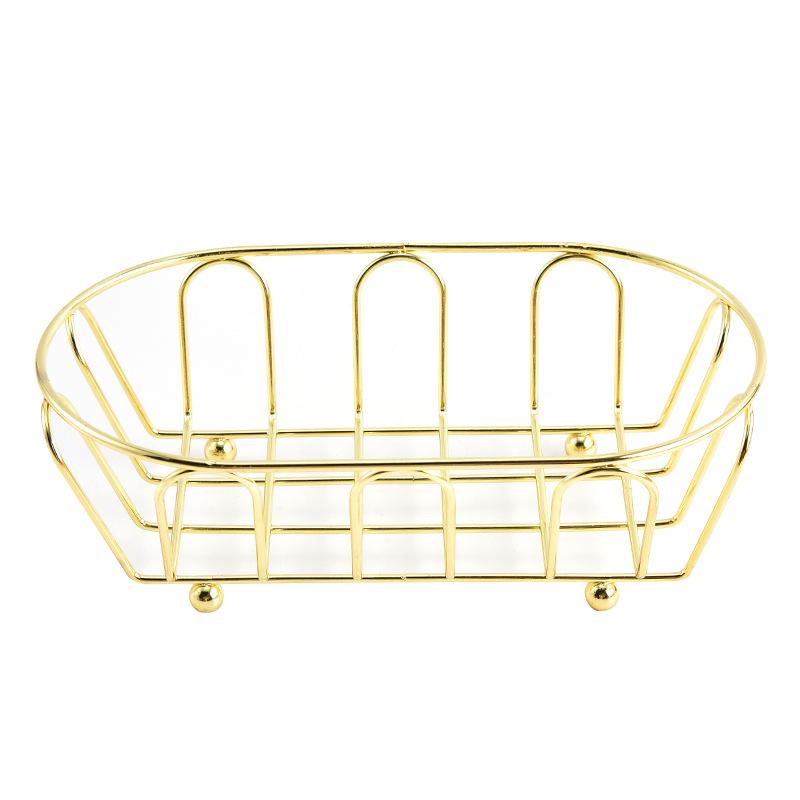 Iron Storage Basket Multi-Purpose Organizer For Accessories,Cosmetics, Vanity, Desk, Photo Props, Shelf Baskets