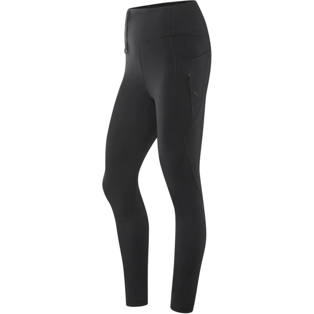 Li Ning Fitness Series Solid Color High Waist Comfortable Breathable Tight Sports Leggings Women Leggings Black AULU016-5
