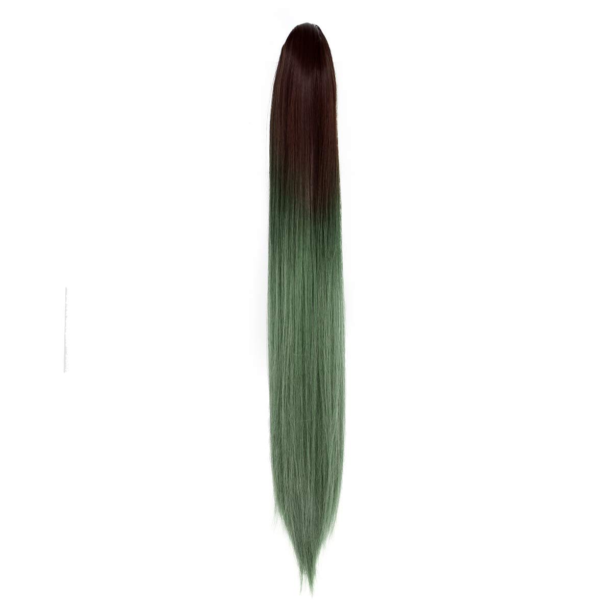 

Extensions One Touch Ponytail Wig [TefuRe] M056ST60DBR-A-GREEN