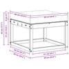 Outdoor Stool Solid Acacia Wood White