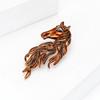 Horse Brooch Sparkling Rhinestones Inlaid Enamel Brooch Pin Clothes Hats Bags Badge Fashionable Accessory