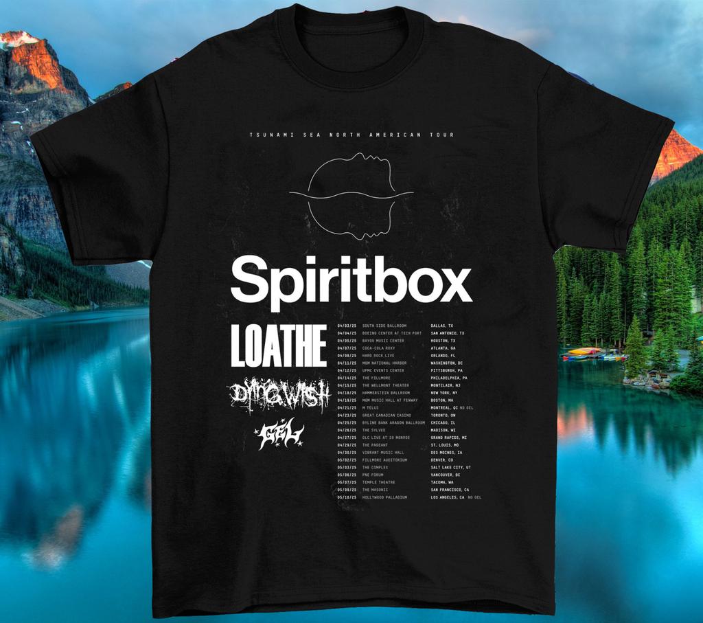 NEW Spiritbox Tour Dates Short Sleeve Cotton Black All Size T Shirt BL966