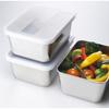 Yoshikawa EA To CO Iitoko Youki White Stainless Steel Storage Container, 650ml, Made In Japan, AS0033