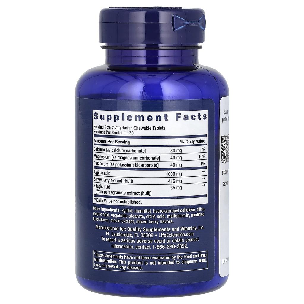 Esophageal Guardian, Berry, Veggie Chewable 60 Tablets