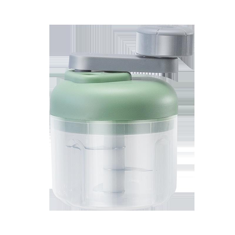Three-Speed Hand-Cranked Garlic Mincer and Masher: Multi-Function Kitchen Chopper