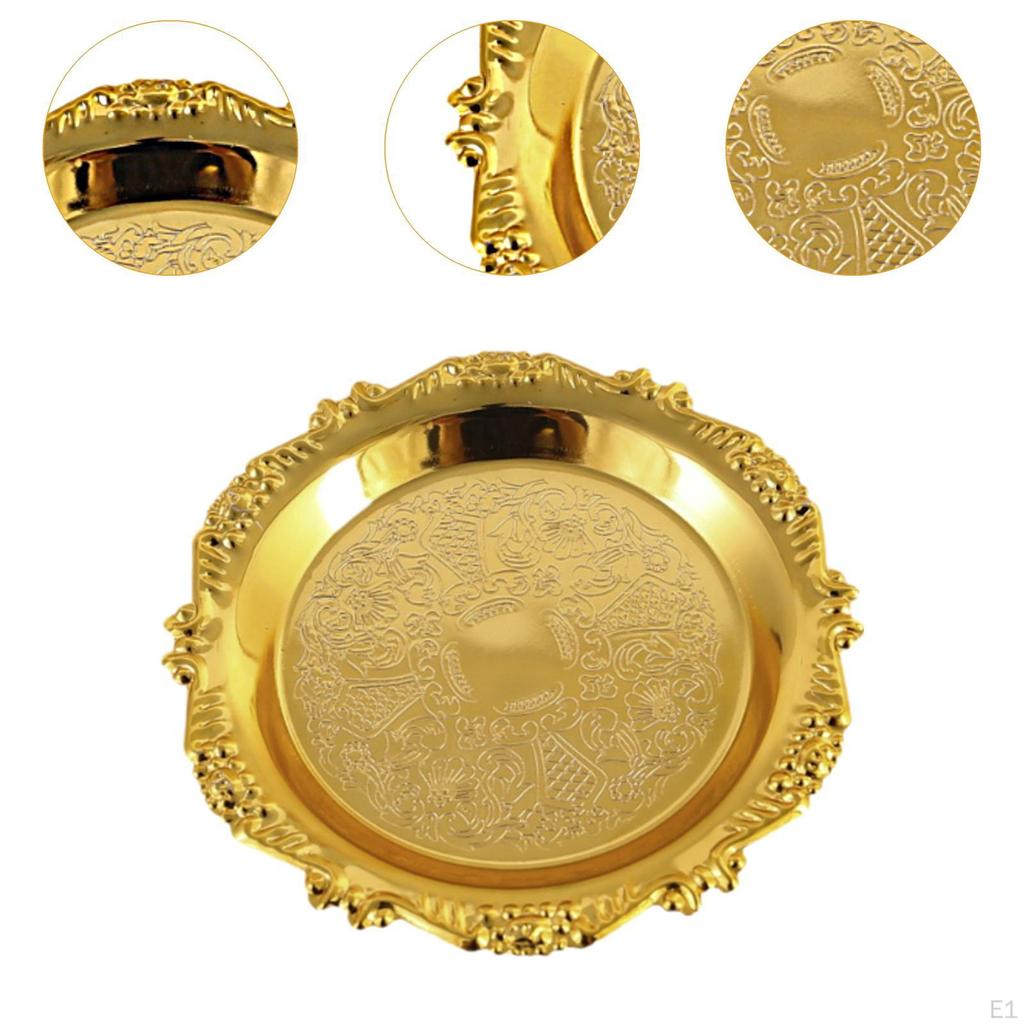 Klassische Kuchenplatte mit geprägtem Finish für vielseitige Snackpräsentation