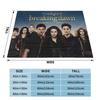Edward Bella Flannel Throw Blanket The Twilight Saga Movie Blanket for Home Travel Ultra-Soft Bedspread