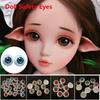 50pcs 12mm Doll Round Eyes Plastic Simulation Ceramic Eye Accessories Puppet Making Dinosaur Eyes