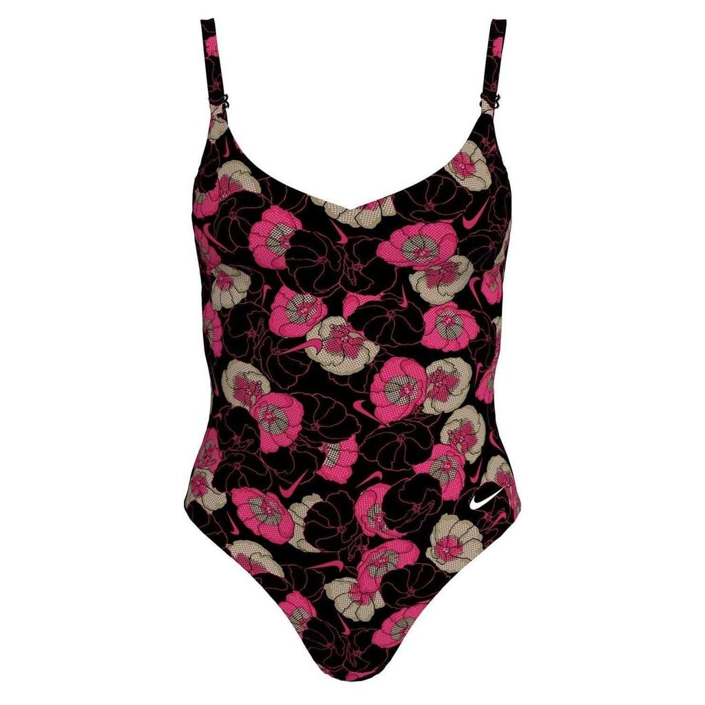 Nike Womens/Ladies Floral Pattern One Piece Swimsuit