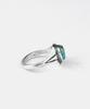 Sheen666 Single Teardrop Turquoise Silver Ring (Type B)