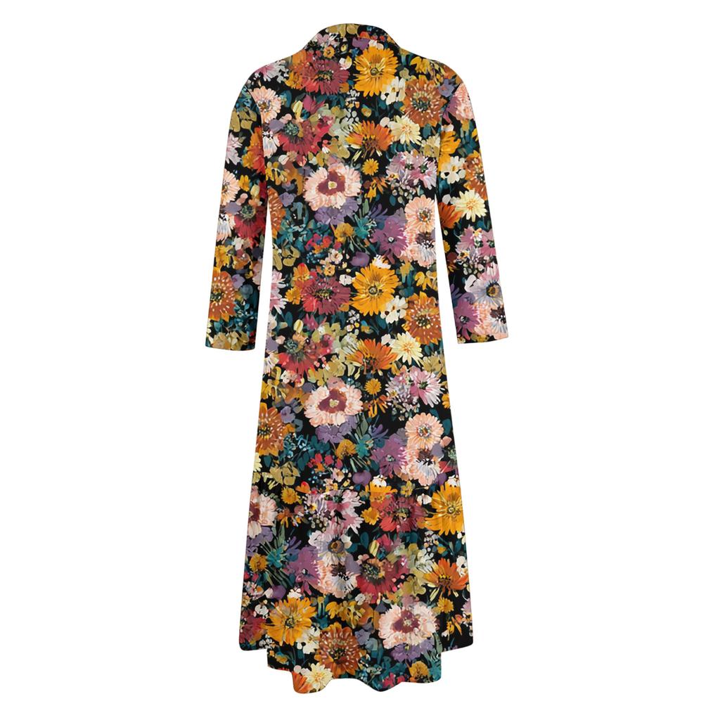 Women's Casual Loose Fashionable Floral Print Dress