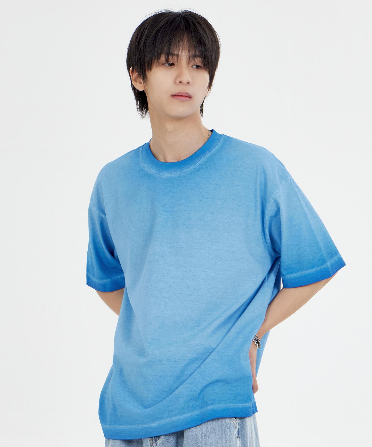 Biel Fade Pigment T-Shirt Blue M